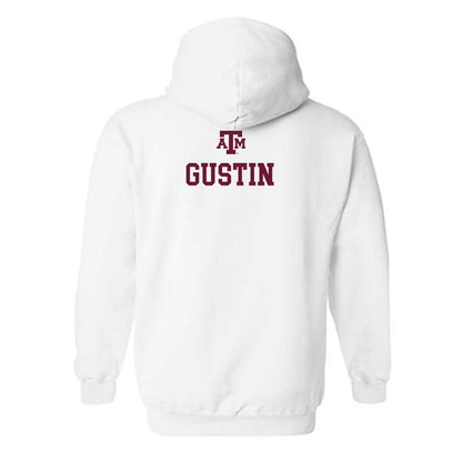 Texas A&M - NCAA Equestrian : Mattie Gustin - White Out 2026 Hooded Sweatshirt-1