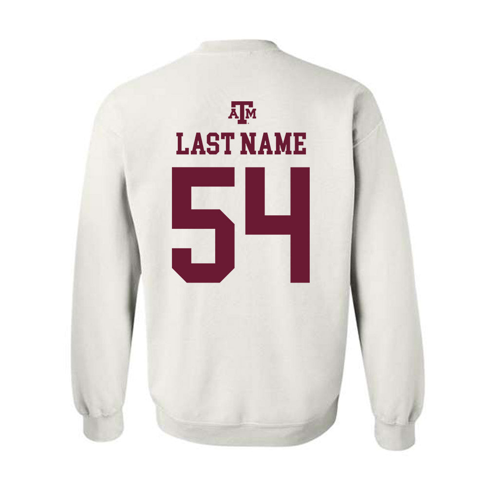 Texas A&M - NCAA Football : Mark Nabou Jr. - White Out 2026 Crewneck Sweatshirt-1