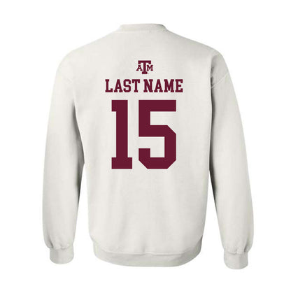 Texas A&M - NCAA Football : Rylan Kennedy - White Out 2026 Crewneck Sweatshirt-1