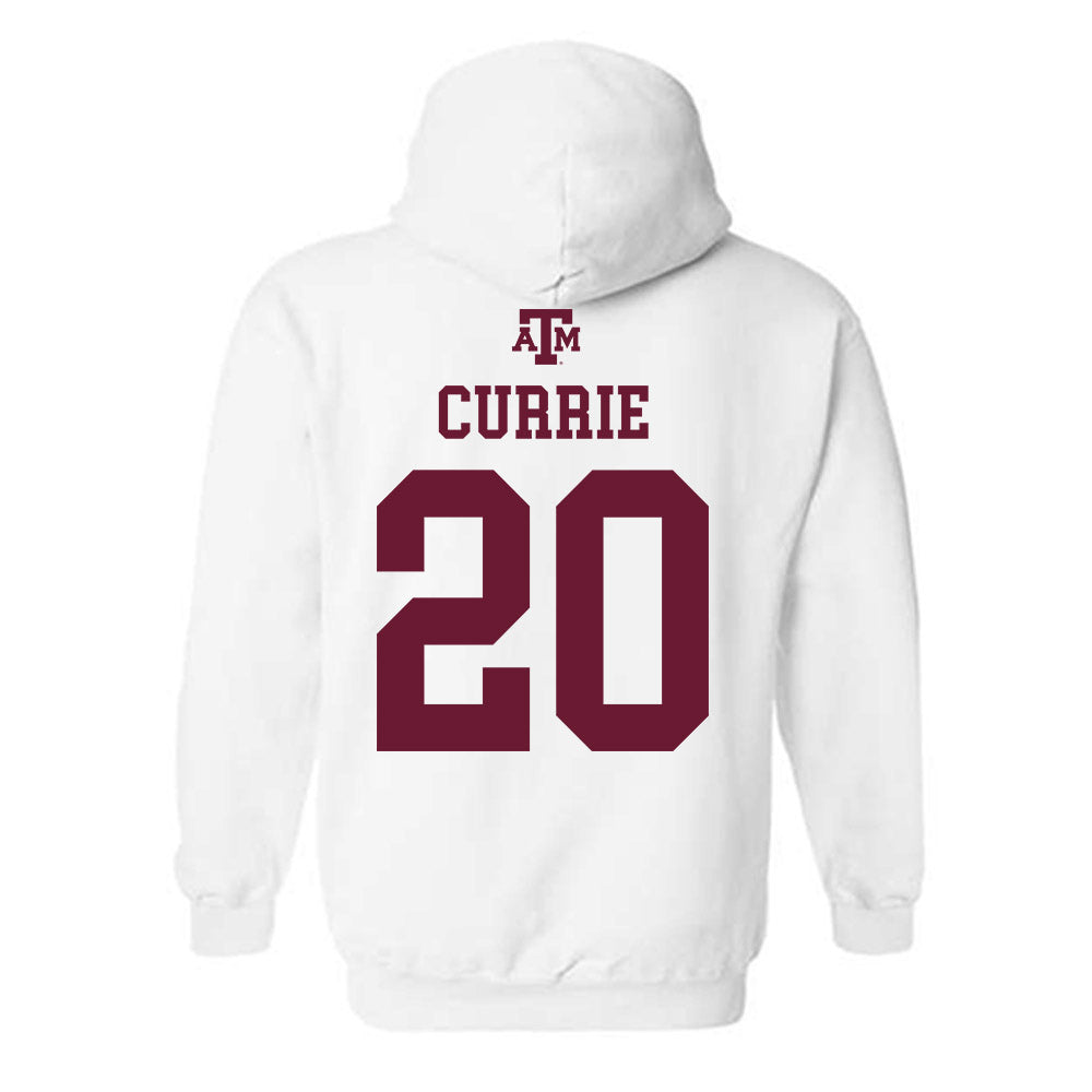Texas A&M - NCAA Football : Adonyss Currie - White Out 2026 Hooded Sweatshirt-1