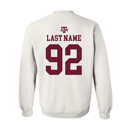 Texas A&M - NCAA Football : Sam M'Pemba - White Out 2026 Crewneck Sweatshirt-1