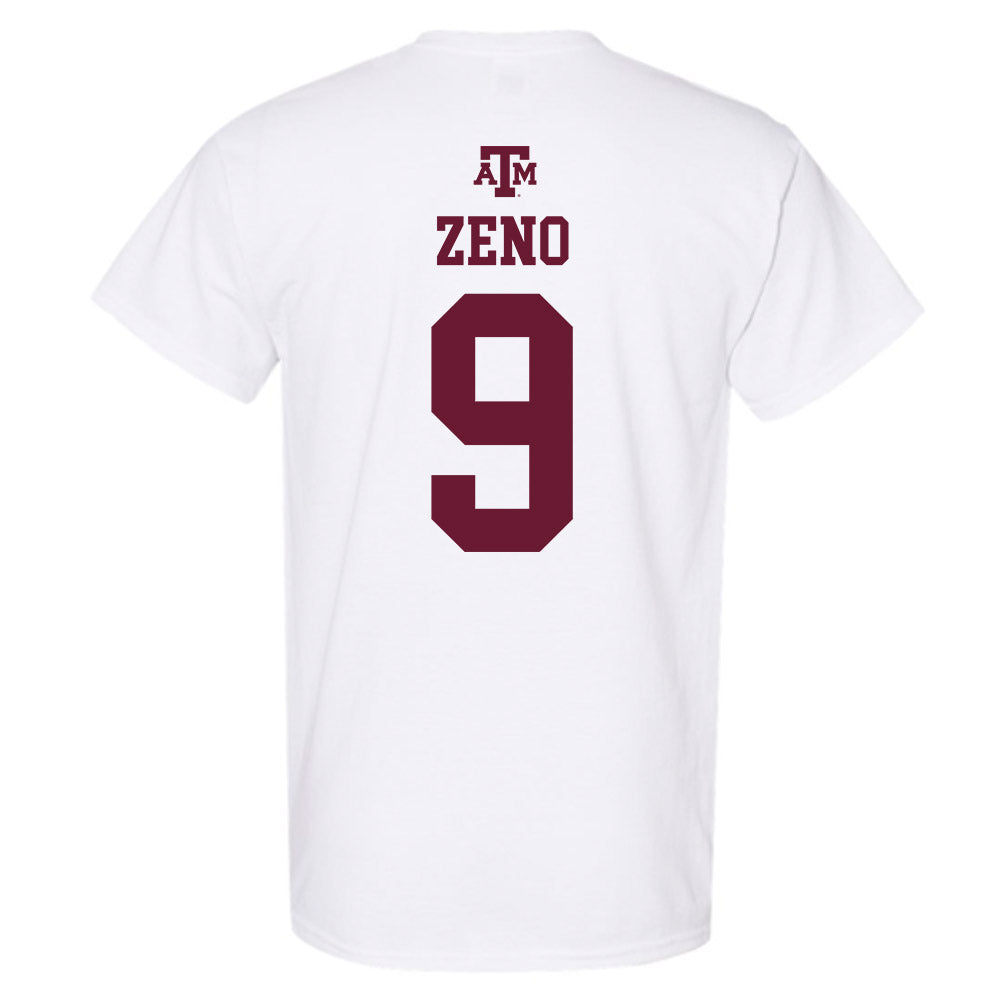 Texas A&M - NCAA Football : Jacob Zeno - White Out 2026 T-Shirt-1