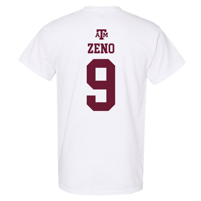 Texas A&M - NCAA Football : Jacob Zeno - White Out 2026 T-Shirt-1