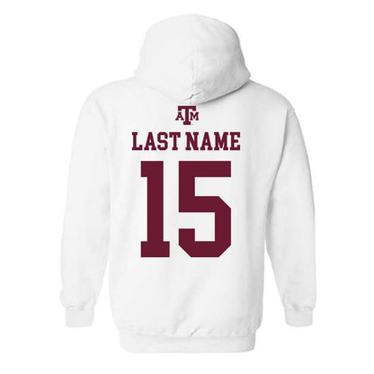 Texas A&M - NCAA Football : Tylan Wilson - White Out 2026 Hooded Sweatshirt-1