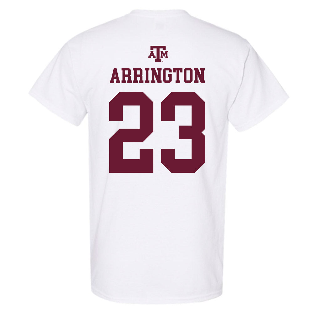Texas A&M - NCAA Football : Brandon Arrington - White Out 2026 T-Shirt-1