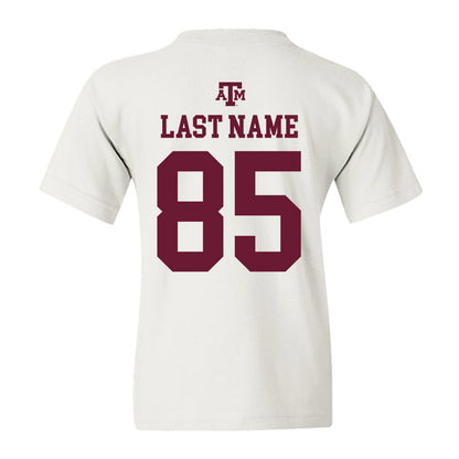 Texas A&M - NCAA Football : Chase Burton - White Out 2026 Youth T-Shirt-1