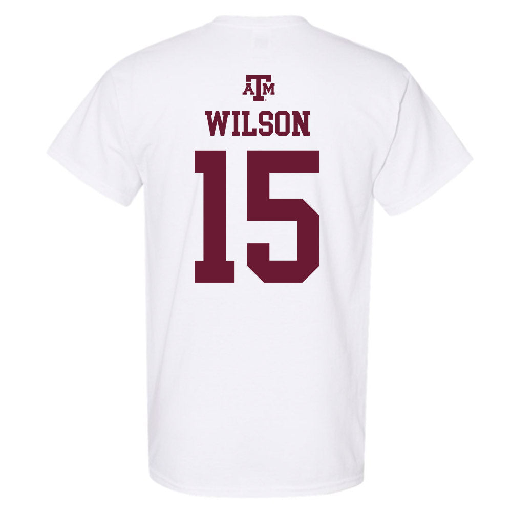 Texas A&M - NCAA Football : Tylan Wilson - White Out 2026 T-Shirt-1