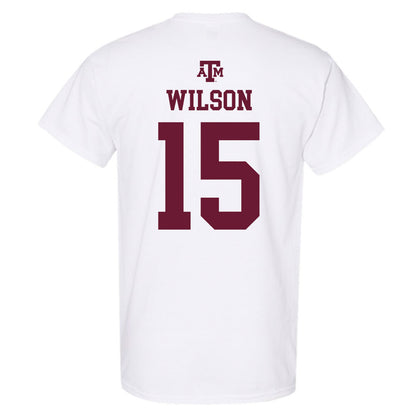 Texas A&M - NCAA Football : Tylan Wilson - White Out 2026 T-Shirt-1