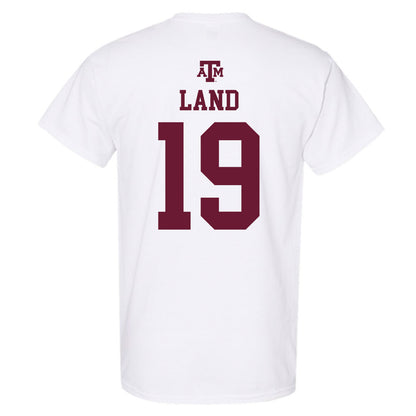 Texas A&M - NCAA Football : Paxton Land - White Out 2026 T-Shirt-1