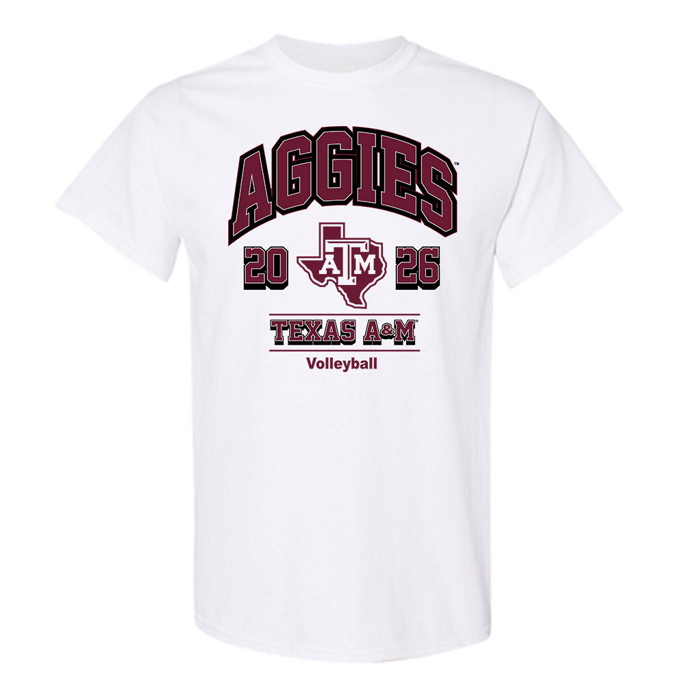 Texas A&M - NCAA Women's Volleyball : Eliza Sharp - White Out 2026 T-Shirt-0