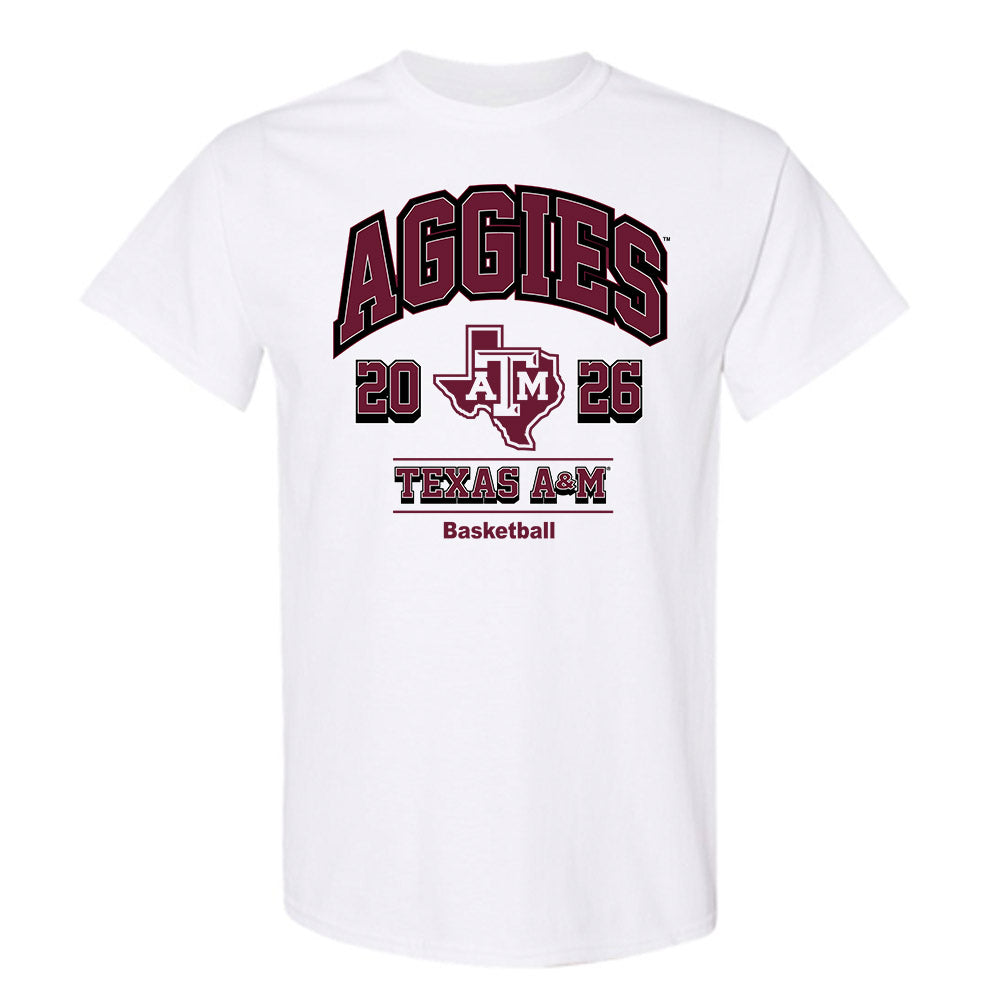 Texas A&M - NCAA Women's Basketball : Pien Steenbergen - White Out 2026 T-Shirt-0