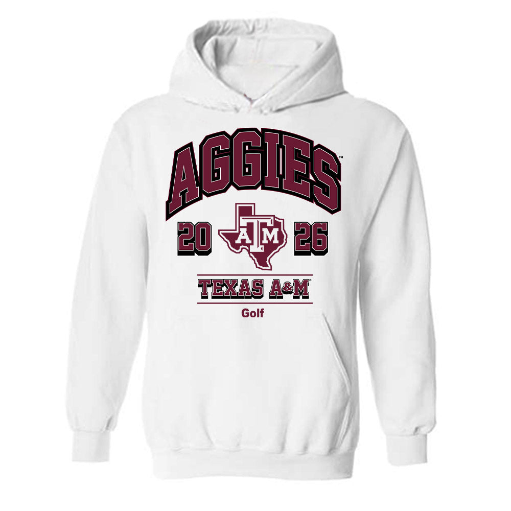 Texas A&M - NCAA Women's Golf : Emerie Schartz - White Out 2026 Hooded Sweatshirt-0