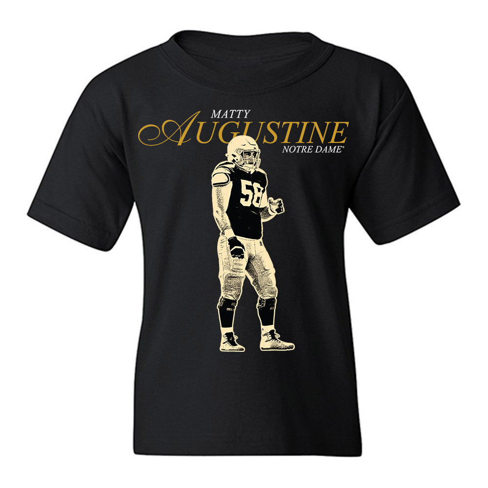 Notre Dame - NCAA Football : Matty Augustine - Graphic Youth T-Shirt-0