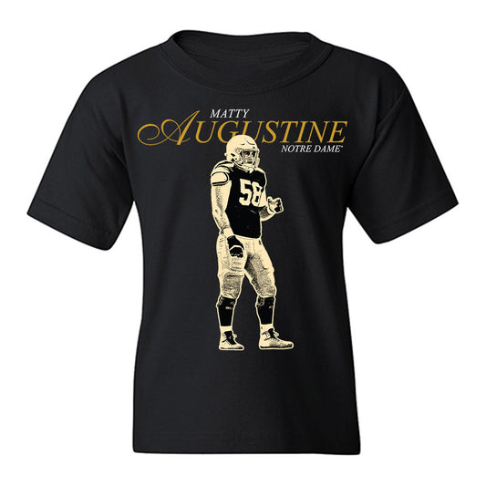 Notre Dame - NCAA Football : Matty Augustine - Graphic Youth T-Shirt-0