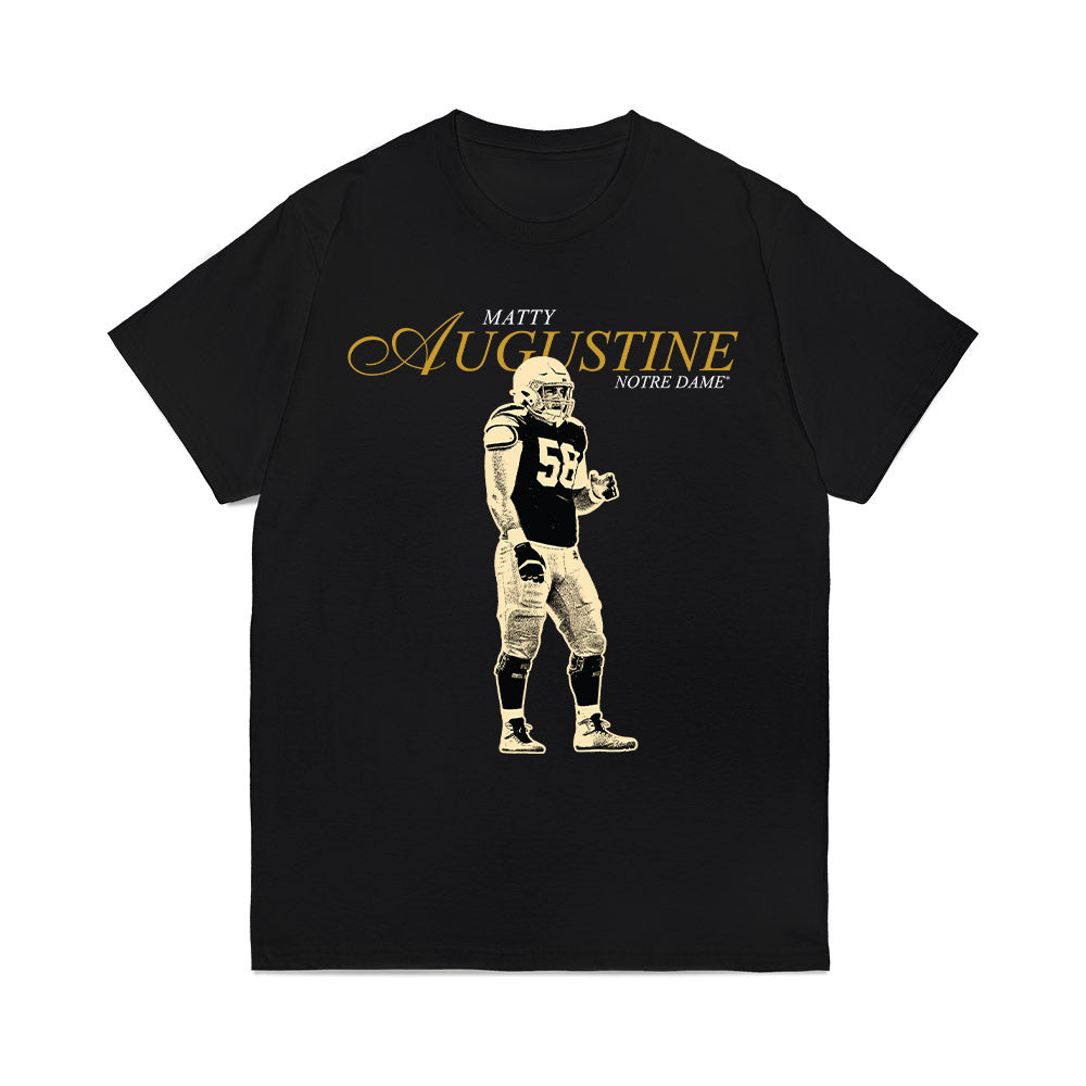 Notre Dame - NCAA Football : Matty Augustine - Graphic Comfort Colors T-Shirt-0