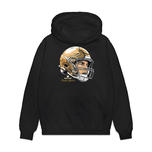 Notre Dame - NCAA Football : Matty Augustine - Graphic Premium Hooded Sweatshirt-0