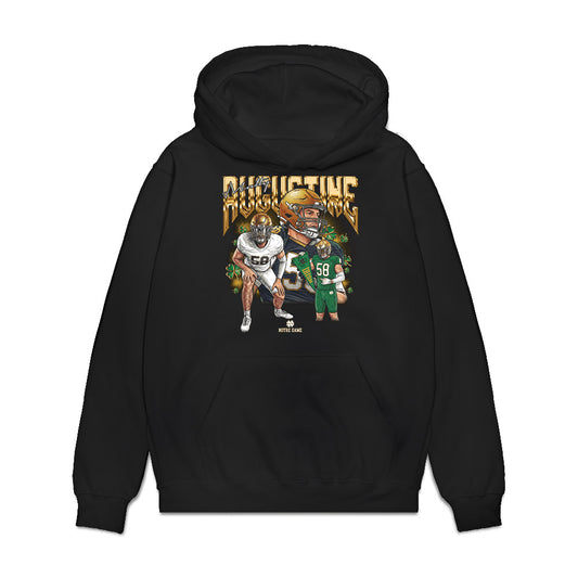 Notre Dame - NCAA Football : Matty Augustine - Collage Premium Hooded Sweatshirt-0