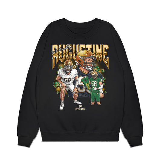 Notre Dame - NCAA Football : Matty Augustine - Collage Premium Crewneck Sweatshirt-0