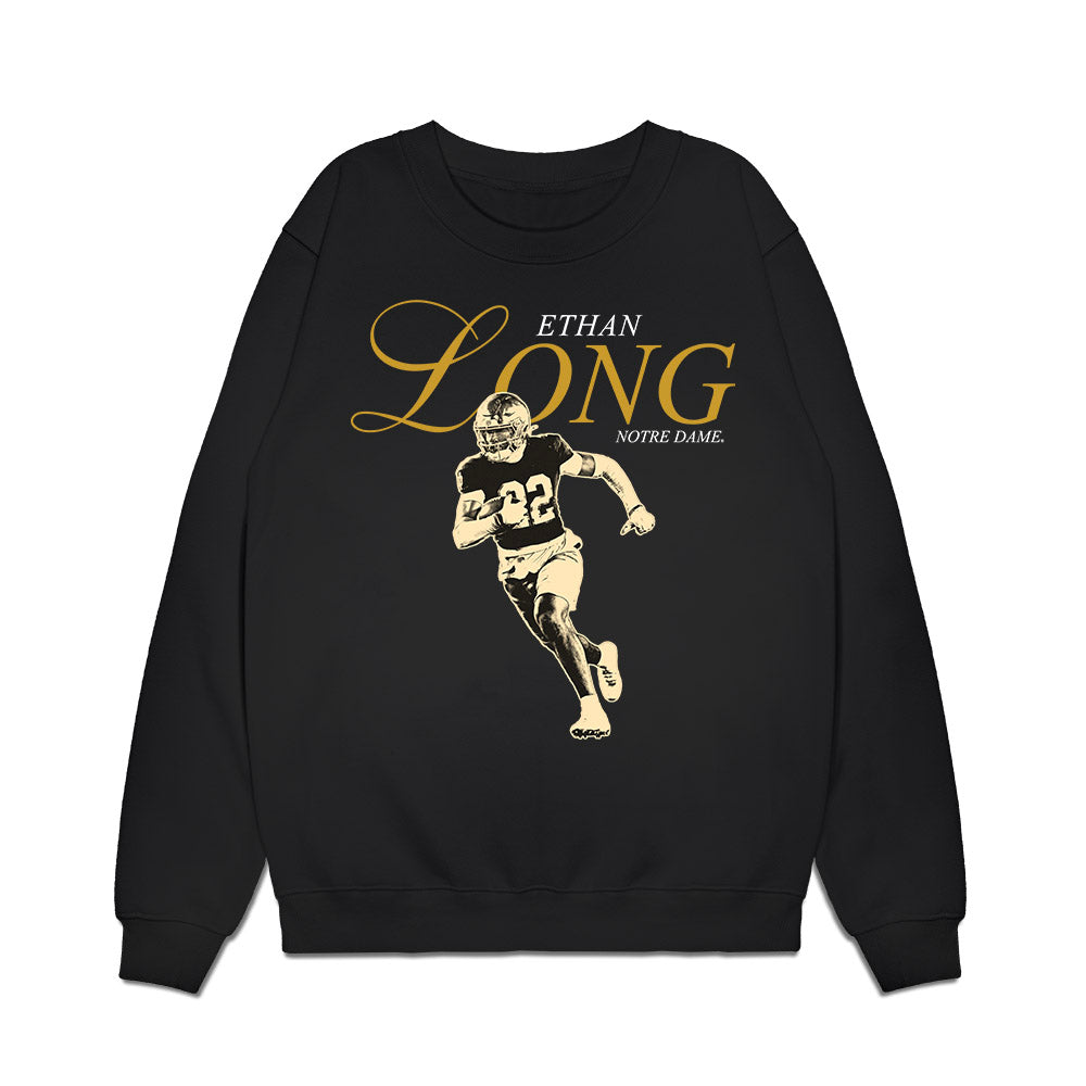 Notre Dame - NCAA Football : Ethan Long - Legacy Premium Crewneck Sweatshirt-0