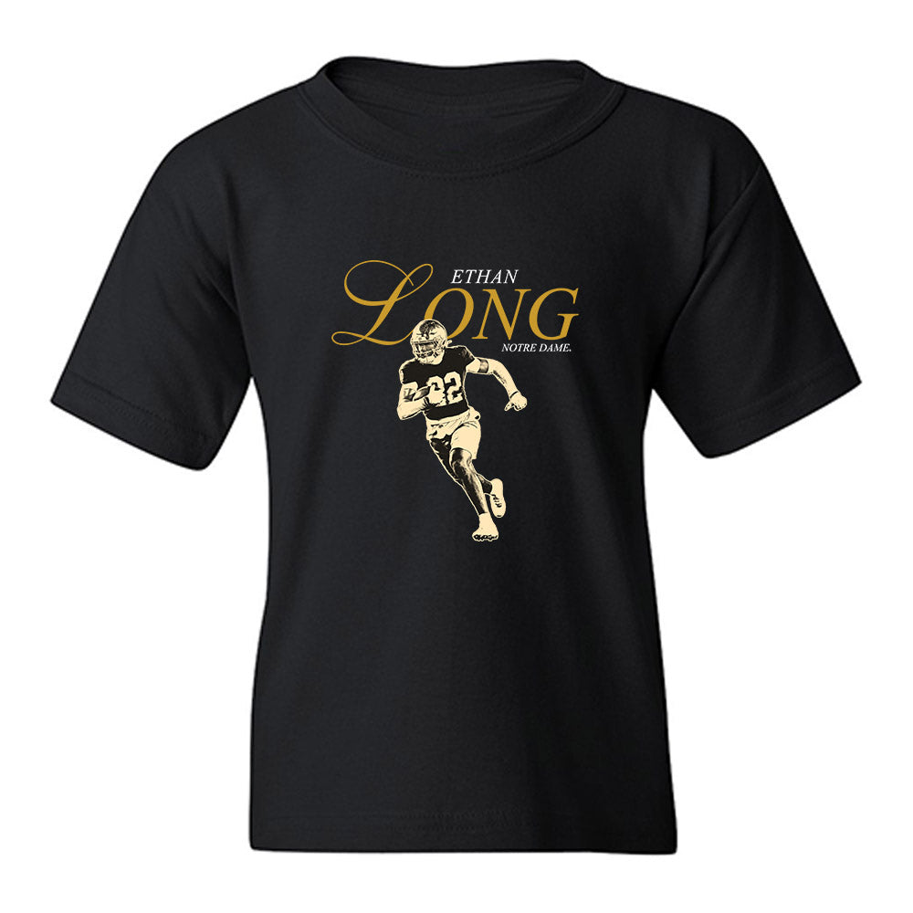 Notre Dame - NCAA Football : Ethan Long - Legacy Youth T-Shirt-0