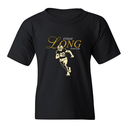 Notre Dame - NCAA Football : Ethan Long - Legacy Youth T-Shirt-0