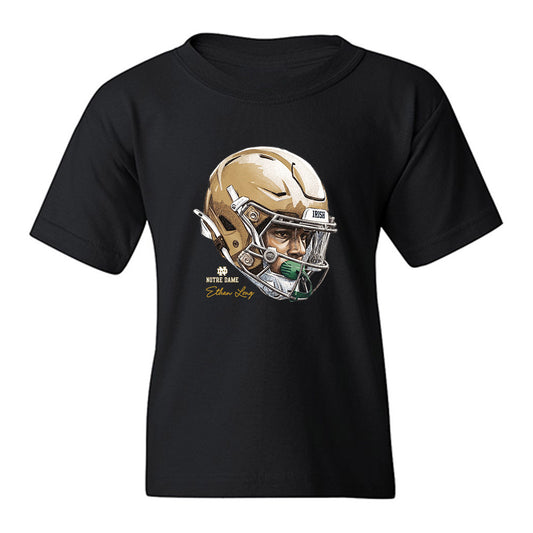 Notre Dame - NCAA Football : Ethan Long - Graphic Youth T-Shirt-0