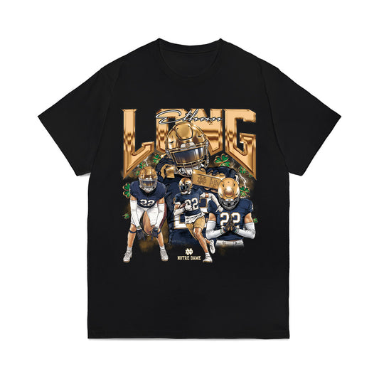 Notre Dame - NCAA Football : Ethan Long - Individual Collage Comfort Colors T-Shirt-0