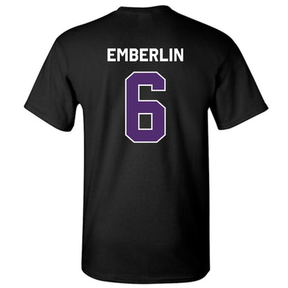 Linfield - NCAA Football : Sean Emberlin - Black T-Shirt-1