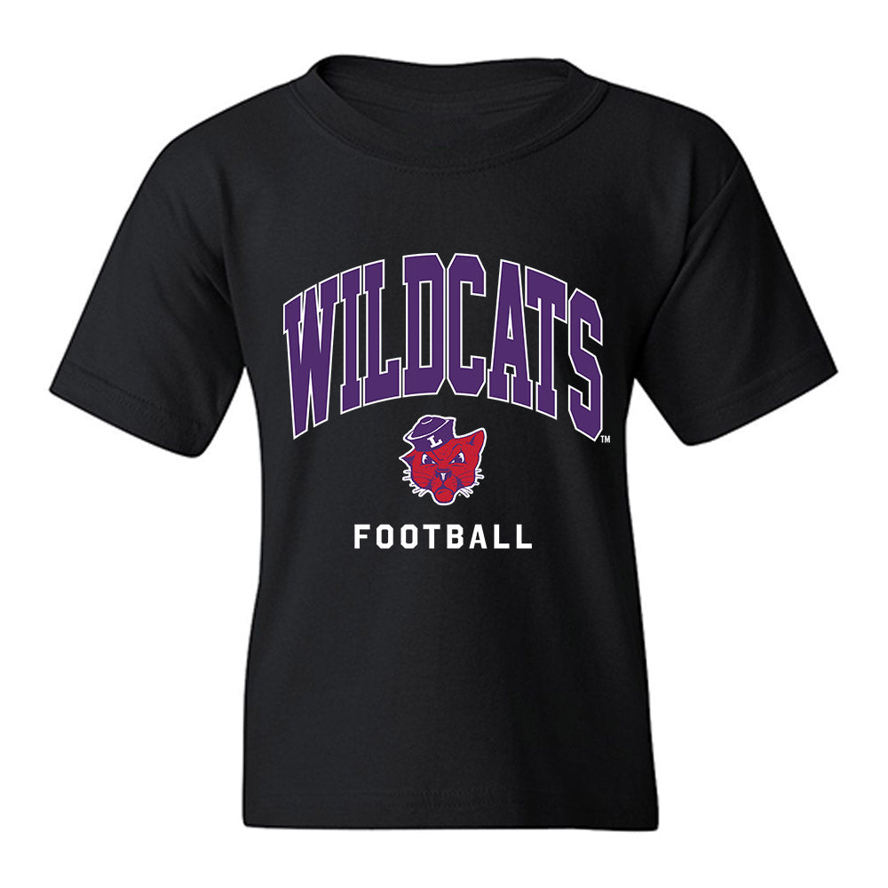 Linfield - NCAA Football : Sean Emberlin - Black Youth T-Shirt-0