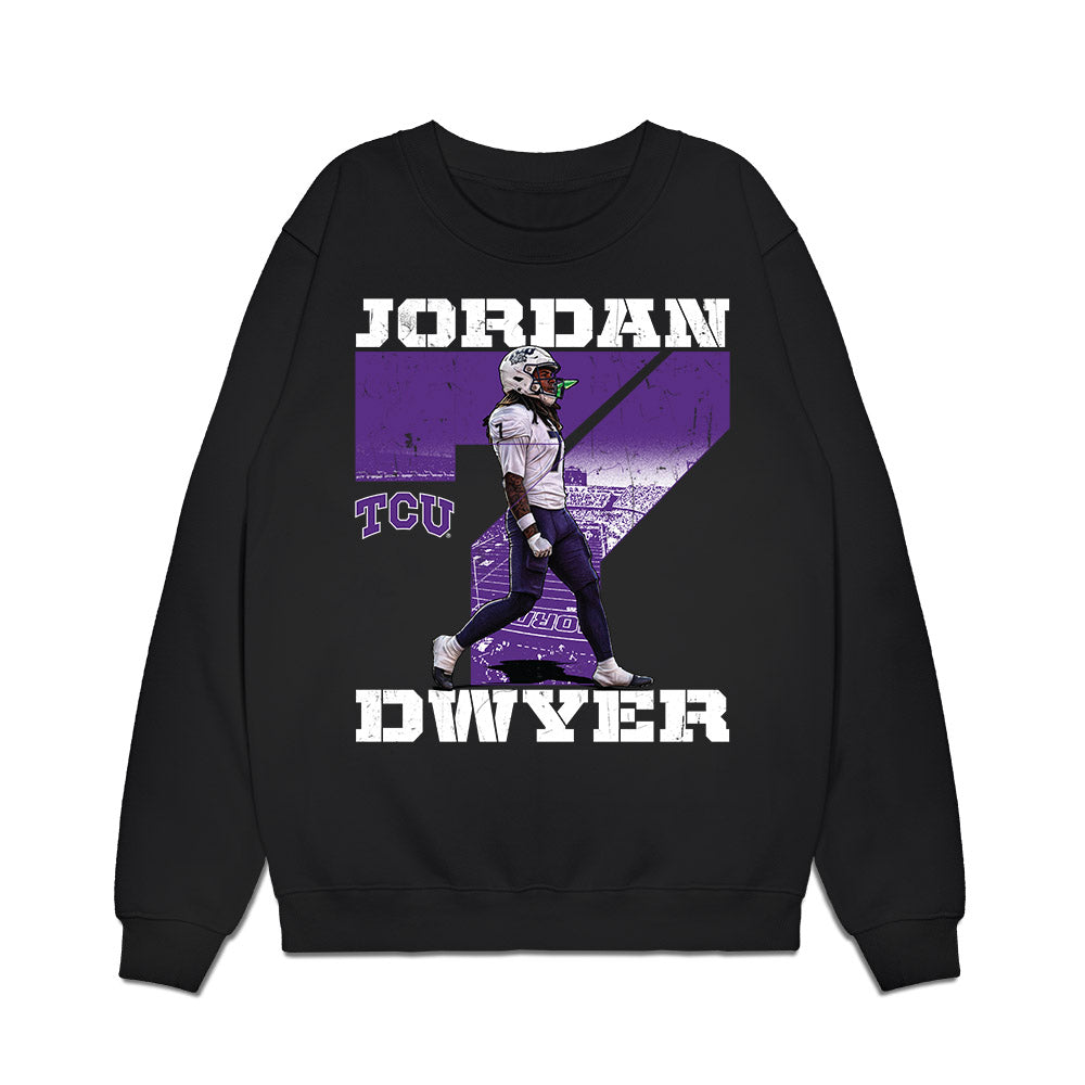 TCU - NCAA Football : Jordan Dwyer - Collage Premium Crewneck Sweatshirt-0