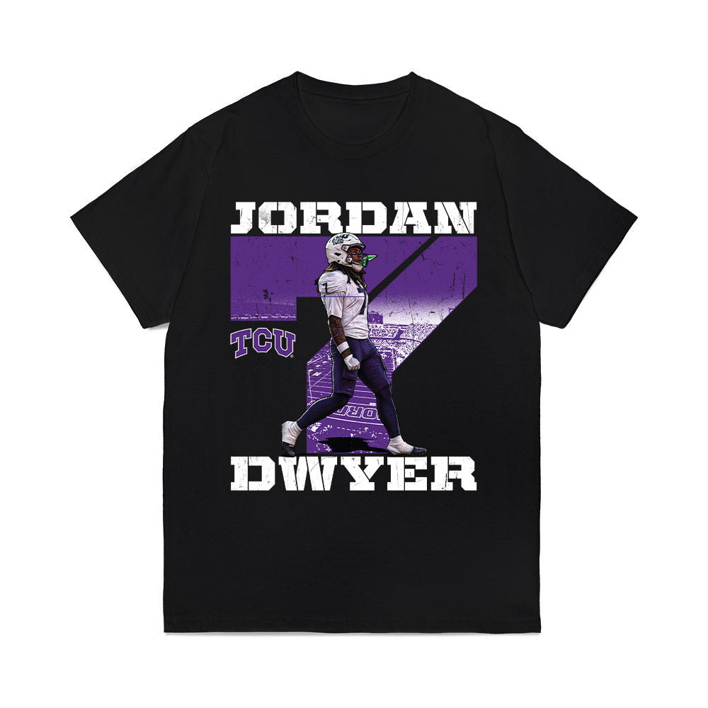 TCU - NCAA Football : Jordan Dwyer - Collage Comfort Colors T-Shirt-0