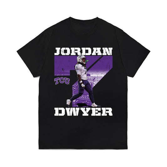 TCU - NCAA Football : Jordan Dwyer - Collage Comfort Colors T-Shirt-0