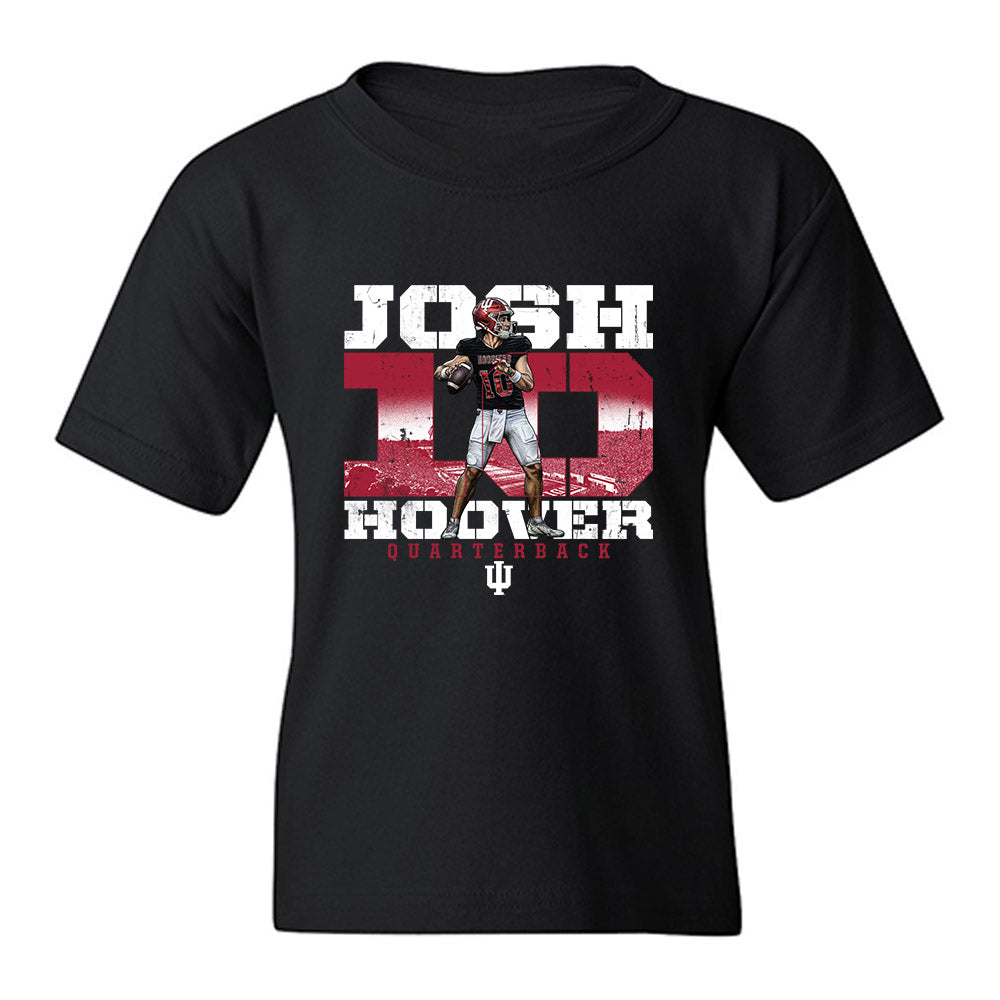 Indiana - NCAA Football : Josh Hoover - Collage Youth T-Shirt-0