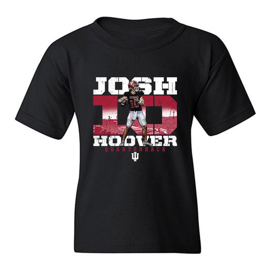 Indiana - NCAA Football : Josh Hoover - Collage Youth T-Shirt-0