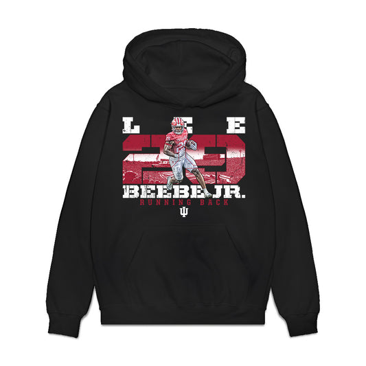 Indiana - NCAA Football : Lee Beebe Jr - Collage Premium Hooded Sweatshirt-0