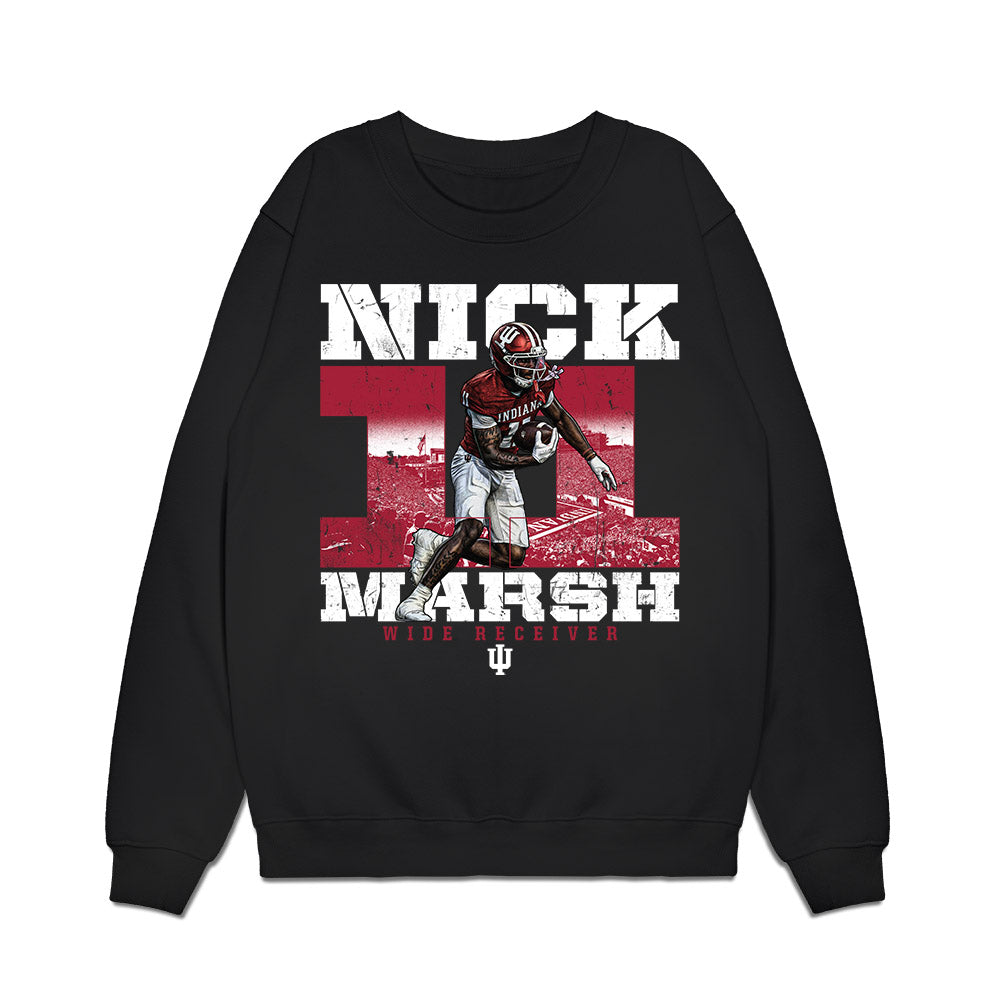 Indiana - NCAA Football : Nick Marsh - Collage Premium Crewneck Sweatshirt-0
