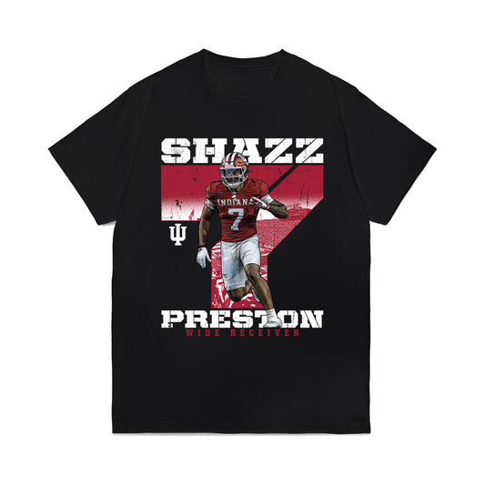 Indiana - NCAA Football : Shazz Preston - Collage Comfort Colors T-Shirt-0