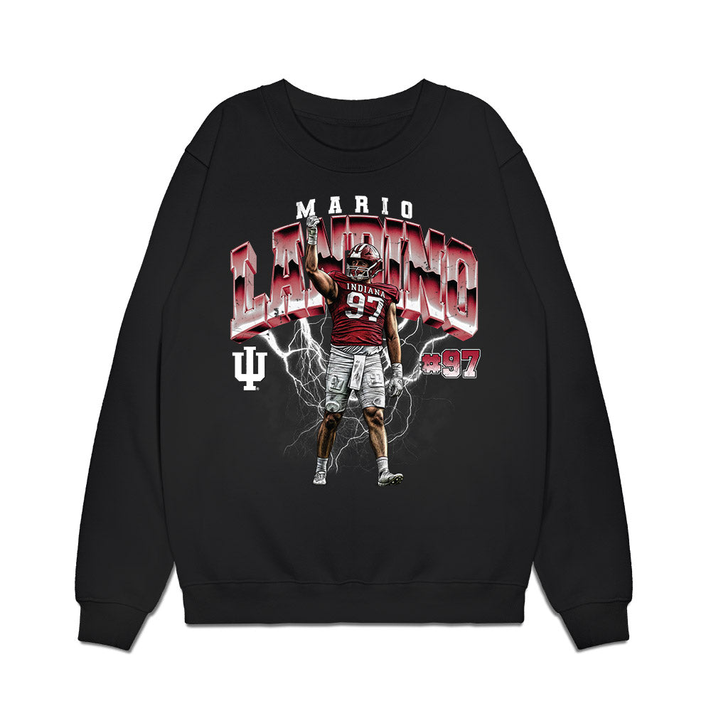 Indiana - NCAA Football : Mario Landino - Collage Premium Crewneck Sweatshirt-0