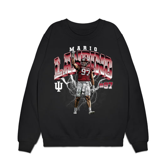 Indiana - NCAA Football : Mario Landino - Collage Premium Crewneck Sweatshirt-0
