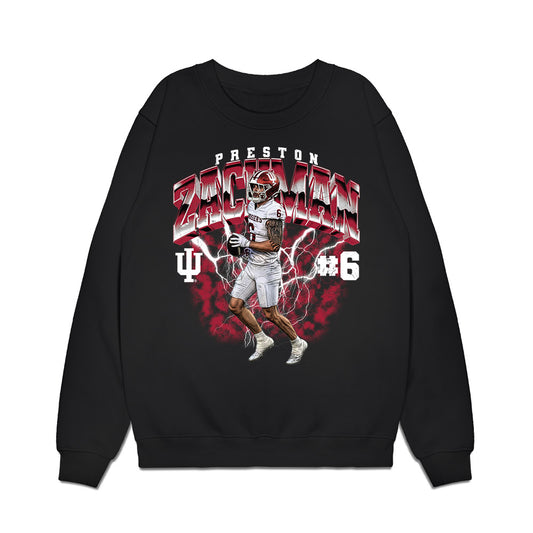 Indiana - NCAA Football : Preston Zachman - Collage Premium Crewneck Sweatshirt-0