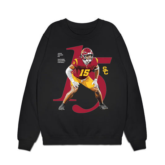 USC - NCAA Football : Jadyn Walker - Graphic Breakthrough Premium Crewneck Sweatshirt-0