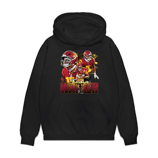 USC - NCAA Football : Jadyn Walker - Premium Hooded Sweatshirt-0