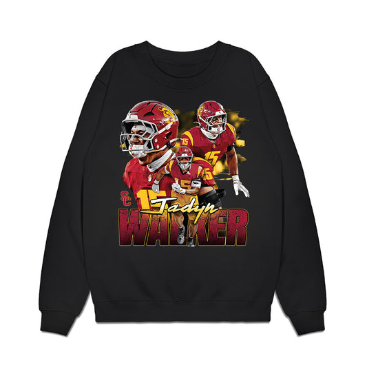 USC - NCAA Football : Jadyn Walker - Premium Crewneck Sweatshirt-0