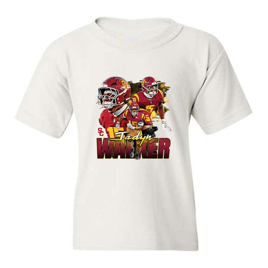 USC - NCAA Football : Jadyn Walker - Collage Youth T-Shirt-0