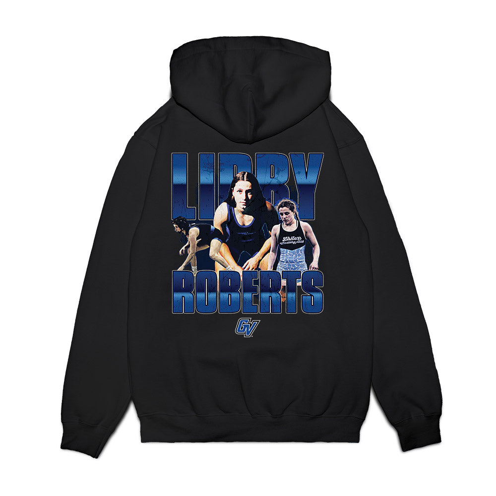 Grand Valley - NCAA Wrestling : Libby Roberts - Collage Premium Hooded Sweatshirt-1