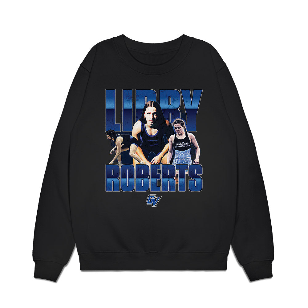 Grand Valley - NCAA Wrestling : Libby Roberts - Collage Premium Crewneck Sweatshirt-0
