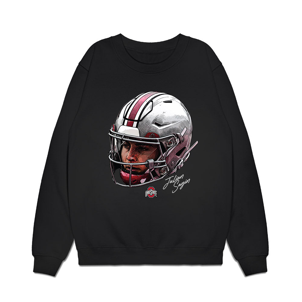 Ohio State - NCAA Football : Julian Sayin - Graphic Premium Crewneck Sweatshirt-0