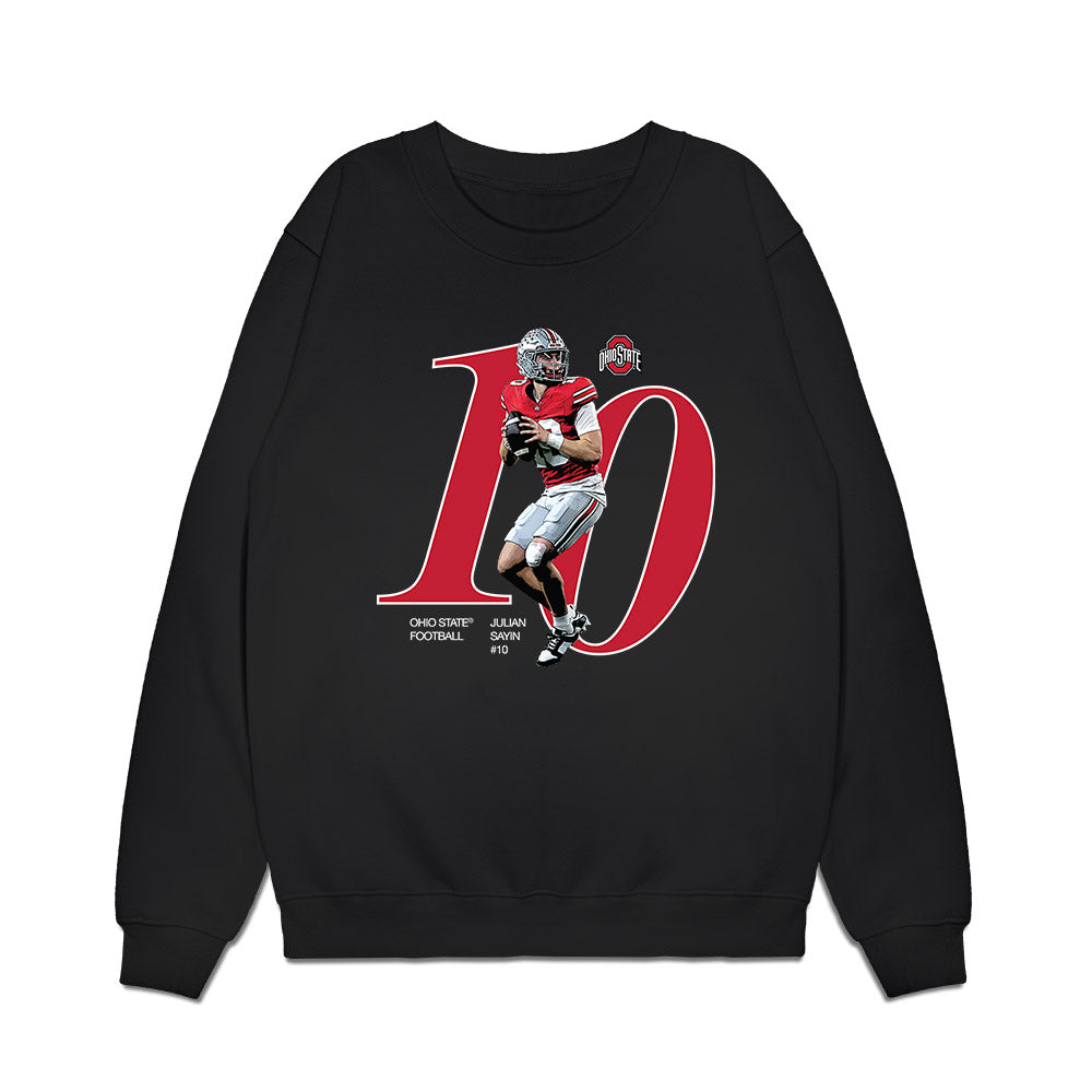 Ohio State - NCAA Football : Julian Sayin - Breakthrough Premium Crewneck Sweatshirt-0