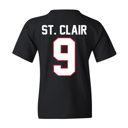 Ohio State - NCAA Football : Tavien St. Clair - Black Youth T-Shirt-1