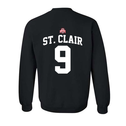 Ohio State - NCAA Football : Tavien St. Clair - Classic Shersey Crewneck Sweatshirt-1